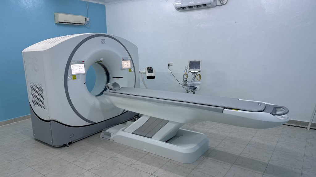 CT scanner in the radiology department at Nyambene Sub-County Hospital