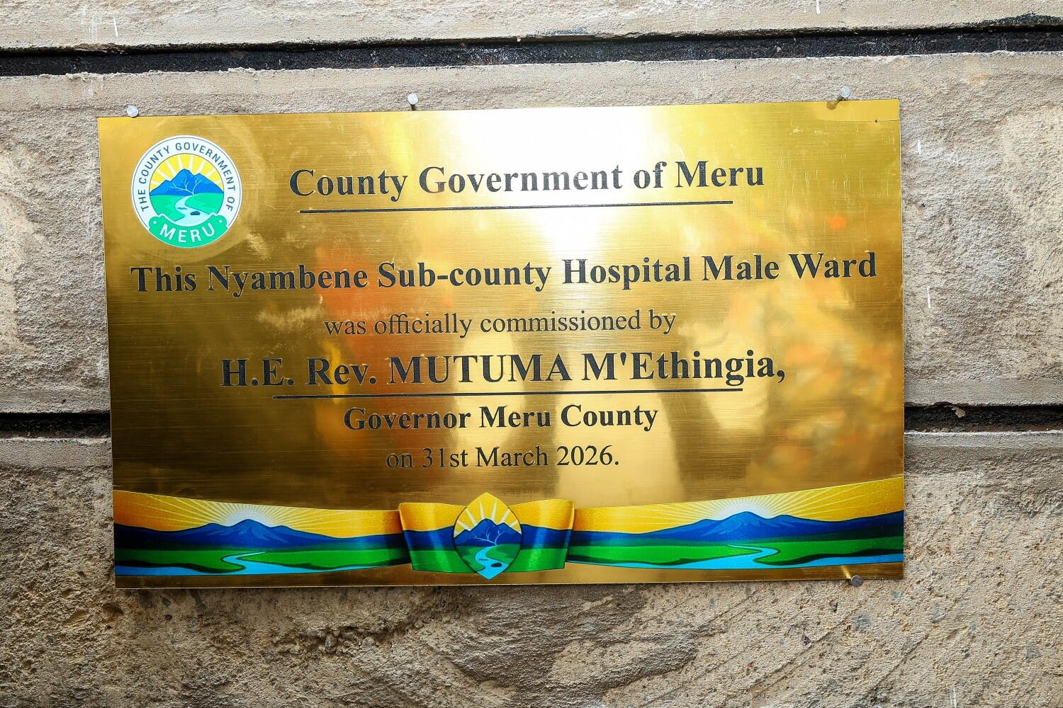 new 60-bed male ward commissioning